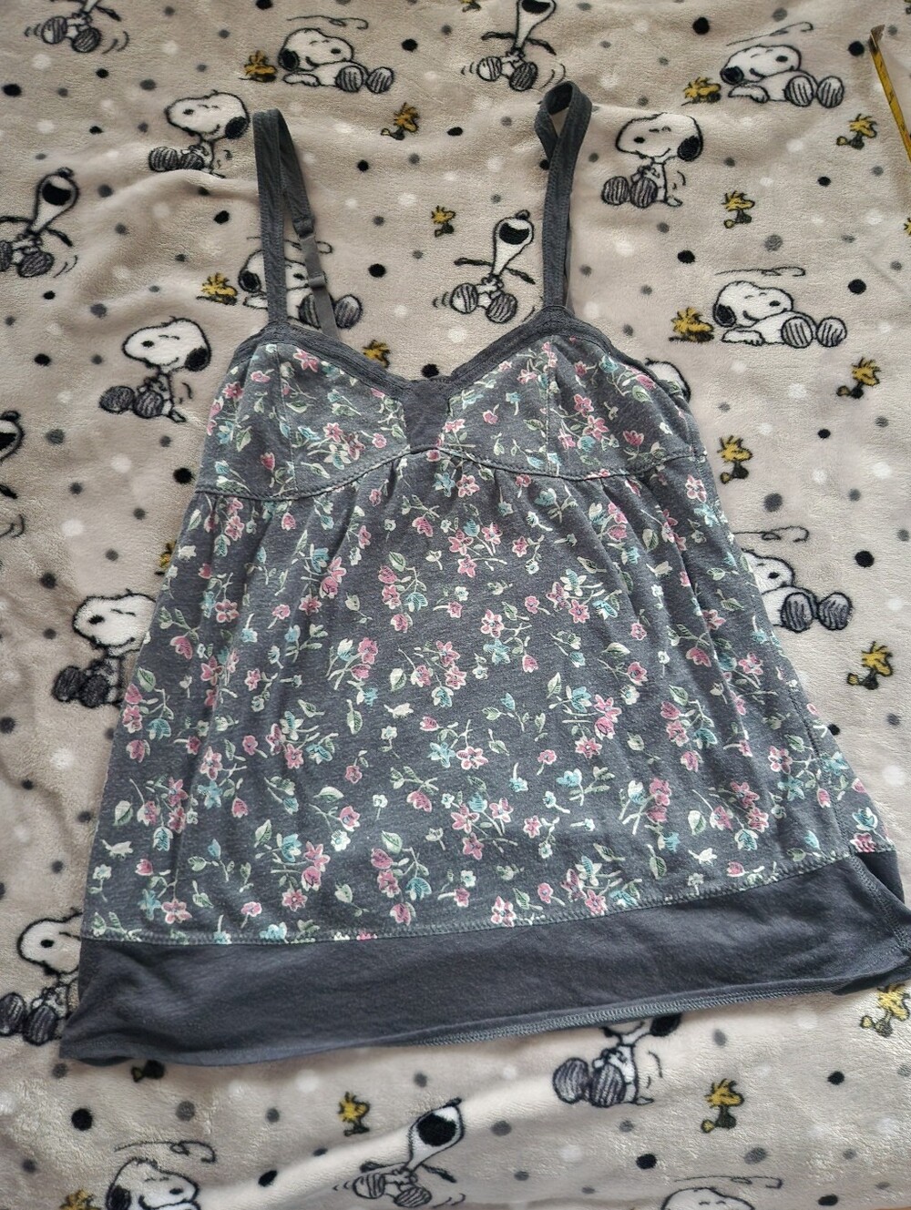 American Eagle Floral Babydoll Top